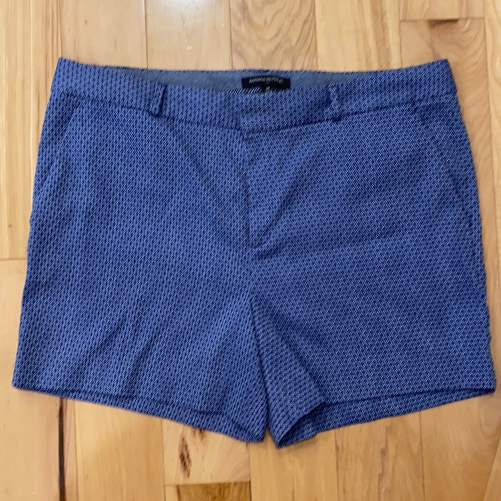 Banana Republic blue and white shorts.  Size 14.